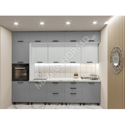 Bucătărie Yarus -Y 3m mat (pal,mânere,dulap de bucătărie)